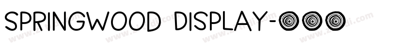 Springwood Display字体转换